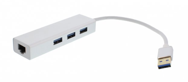 Adaptor USB3.0 - Gigabit Ethernet si 3x USB3.0